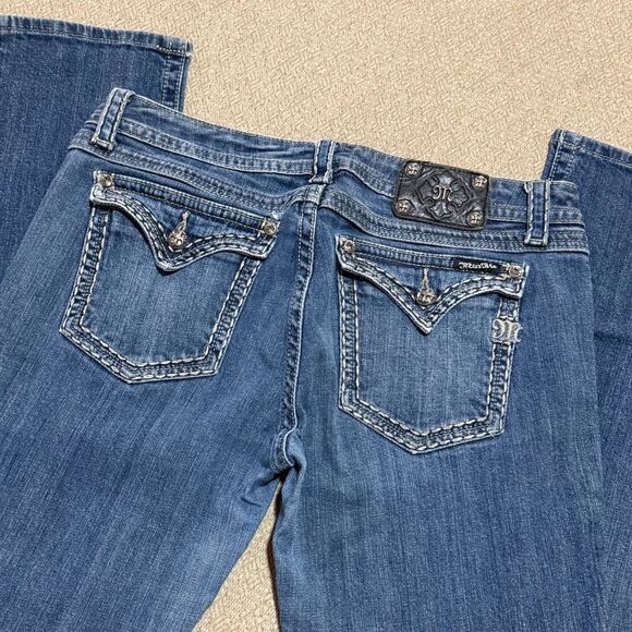 Miss Me 34 JES179SL Skinny comfort Jeans Flap Pocket Embroidered - Picture 1 of 13